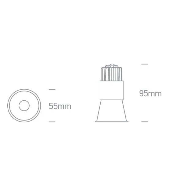 ONE LIGHT 10105FD/B/W Simu czarny wpust COB LED 3000K 5W dark light