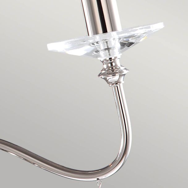 ELSTEAD FINSBURY PARK FP3 POL NICKEL 3Lt Chandelier/Semi-Flush