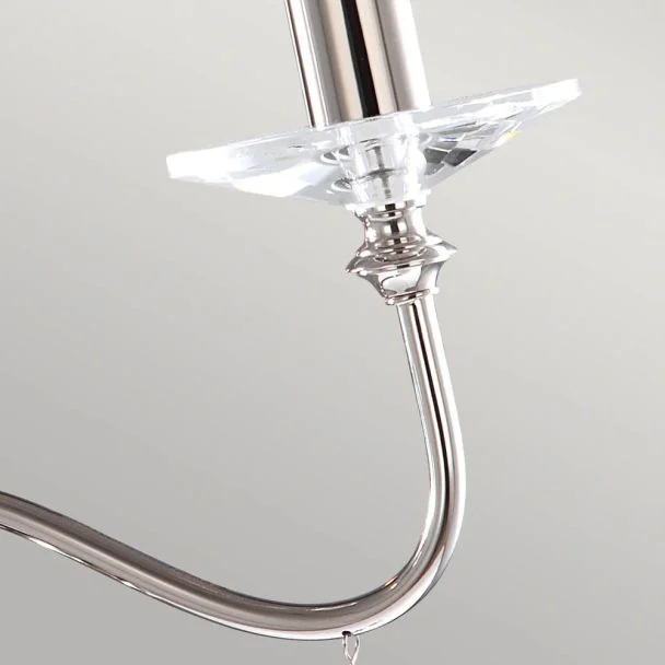 ELSTEAD FINSBURY PARK FP3 POL NICKEL 3Lt Chandelier/Semi-Flush
