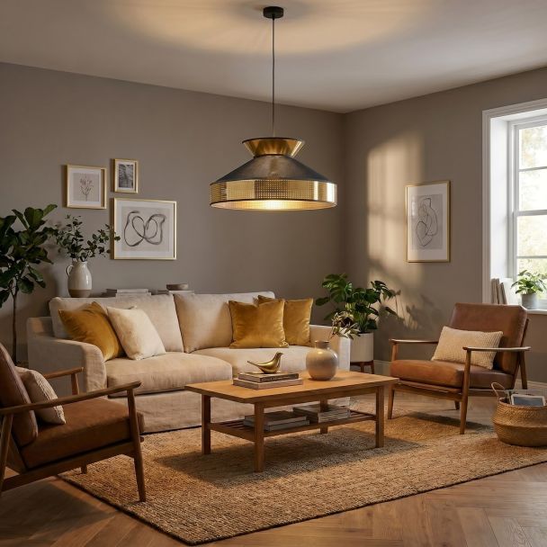 EMIBIG 1777/1 SIESTA 1 BLACK GOLD Lampa wisząca