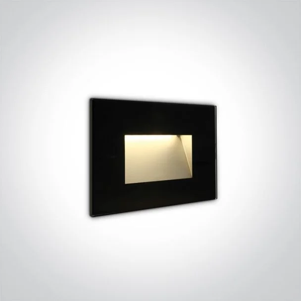 ONE LIGHT 68076/B/W Levidi szklany wpust ścienny SMD LED 3000K 4W IP65 AC LED