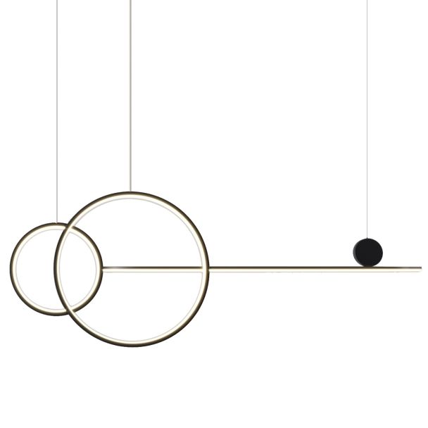 Step into design MP0082-L120 Lampa wisząca NEW AGE LED czarna 120 cm