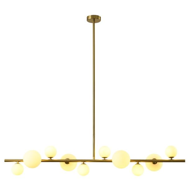 Step into Design MP0097-10 Lampa wisząca MILKY DROP złota 120 cm