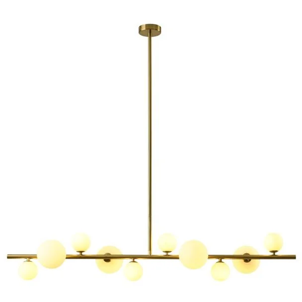 Step into Design MP0097-10 Lampa wisząca MILKY DROP złota 120 cm