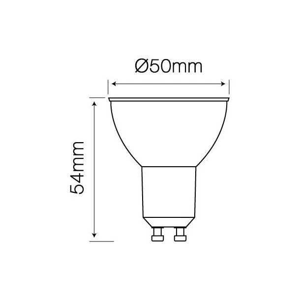 LED line 248306 GU10 SMD 220-260V 5W 410lm 50° 2700K
