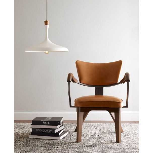 ELSTEAD Darwin FE-DARWIN-P 1 Light Pendant - Matte White