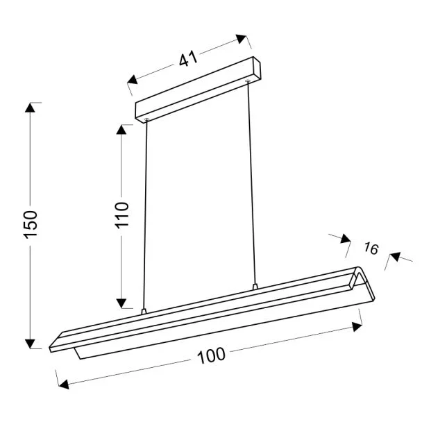 CANDELLUX STUDIO A0011-320 CURACOA lampa wisząca 33W LED 4000K