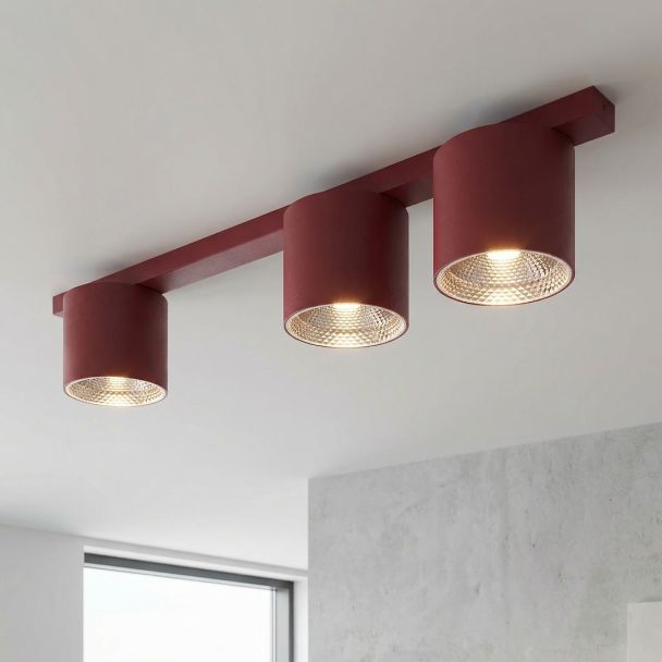 EMIBIG 1697/3 NANO 3 BURGUNDY Lampa sufitowa