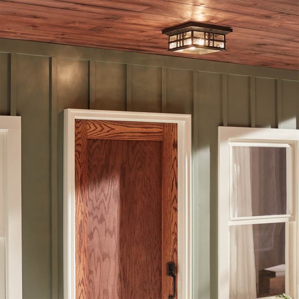 ELSTEAD Beacon Square KL-BEACON-SQUARE-F-OZ 2 Light Flush Mount