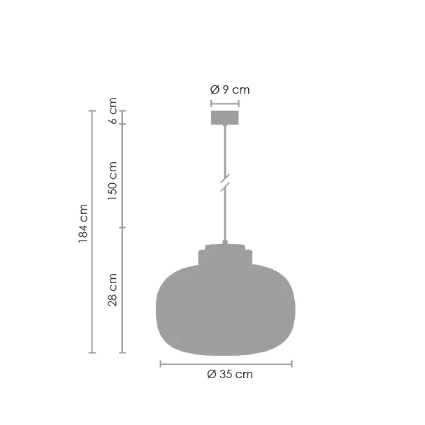 Step into Design 9969P/B smoky Lampa wisząca BOOM LED szaro złota 35 cm