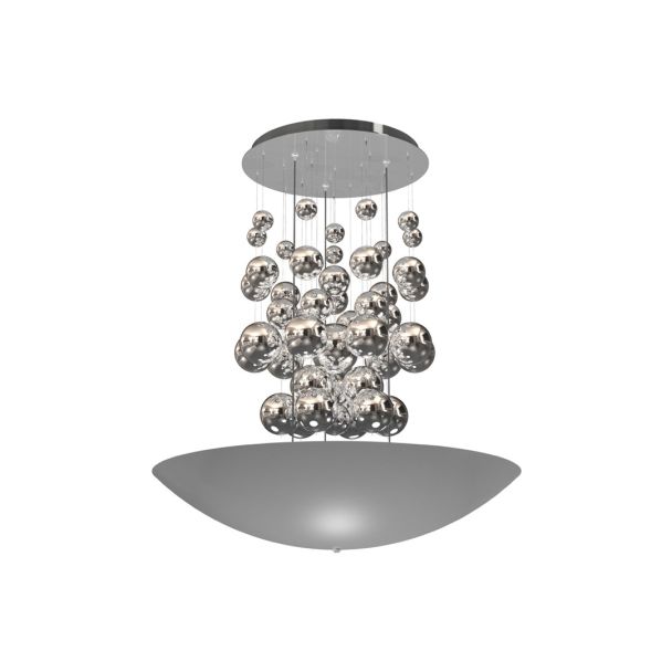 MILAGRO ML858 LAMPA WISZĄCA PERLA SILVER 42W LED