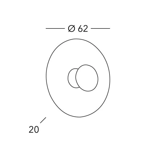 KOLARZ 0415.61XL.V1.3.CH LUNA lampa ścienna złoto 24K