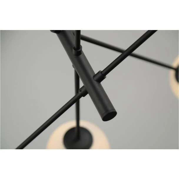 AZZARDO AZ4422 OVIEDO 8 BK/BK DECORATIVE PENDANT BLACK