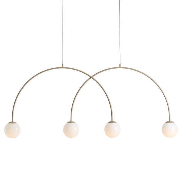 ALDEX 1116L17_L LAMPA WISZĄCA UNA 4 BEIGE L