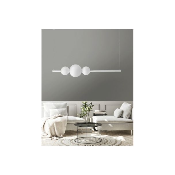 AZZARDO AZ4426 SANDRA 3 WH DECORATIVE PENDANT WHITE