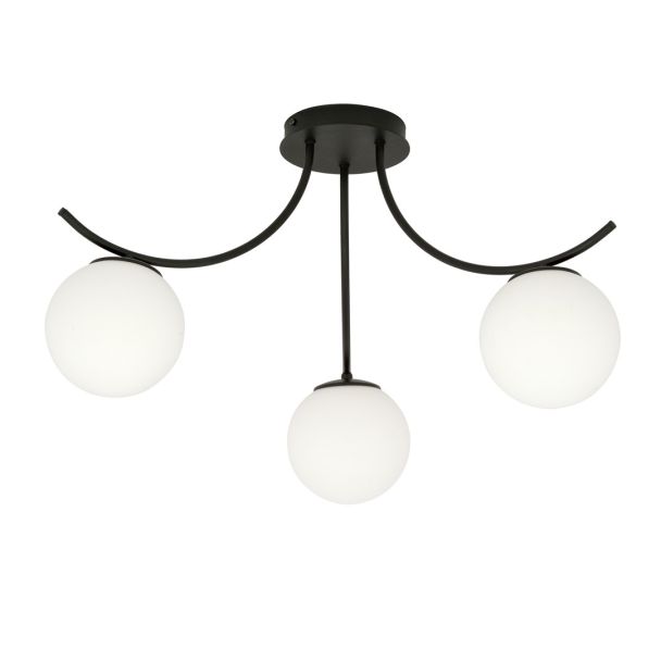 EMIBIG 1109/3 LAMPA SUFITOWA BOSTON 3 BLACK/OPAL