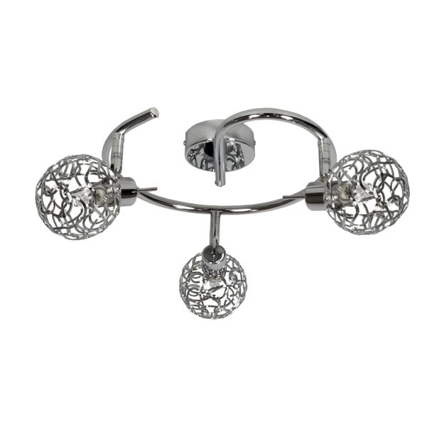 CANDELLUX 98-94073 LAMPA PUZZLE SPIRALA 3X40W G9 CHROM