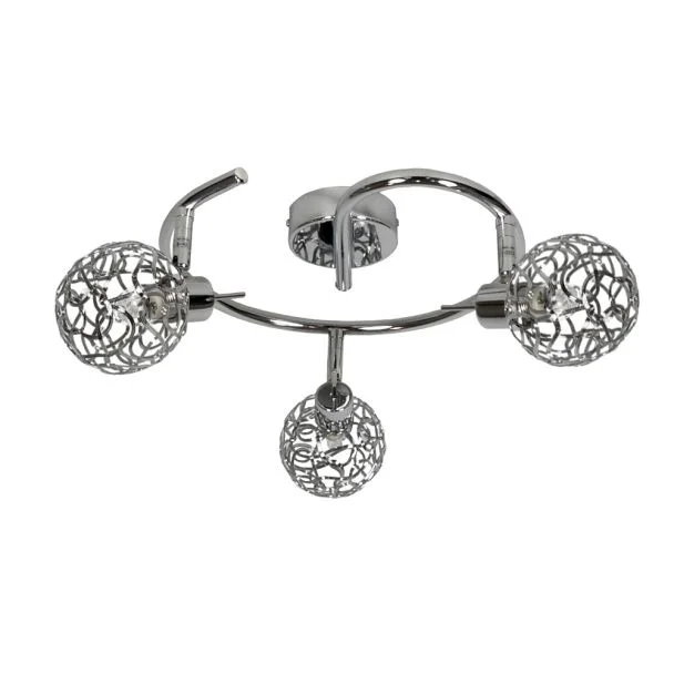 CANDELLUX 98-94073 LAMPA PUZZLE SPIRALA 3X40W G9 CHROM