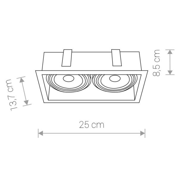 NOWODVORSKI MOD 9412 lampa wewnętrzna punktowa podtynkowa