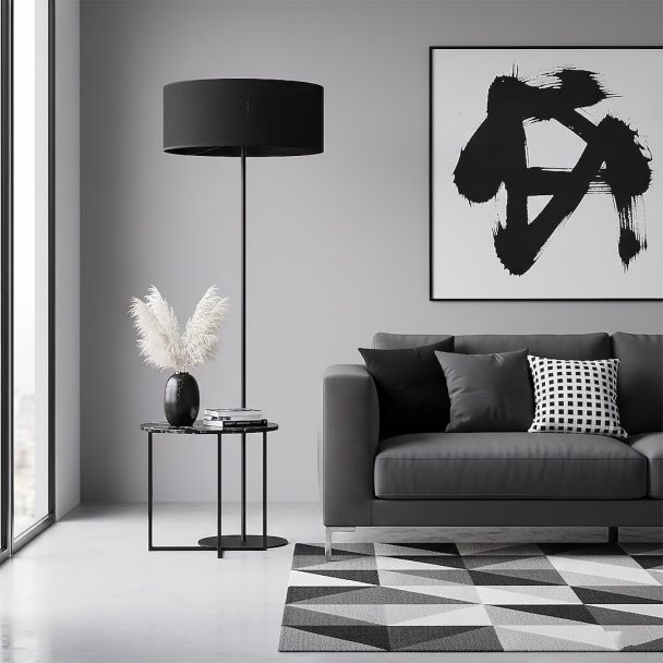 EMIBIG 1655/LP1 ECO LP1 BL BLACK LAMPA PODŁOGOWA