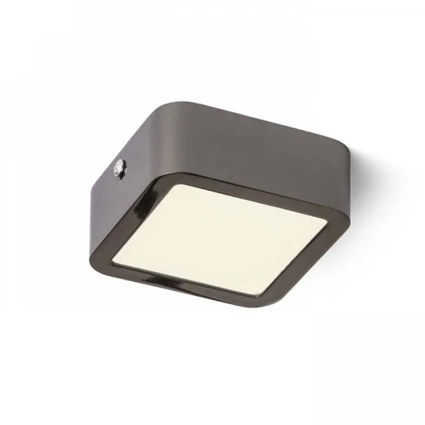 RENDL R12806 HUE SQ 9 sufitowa czarny chrom 230V LED 6W 3000K
