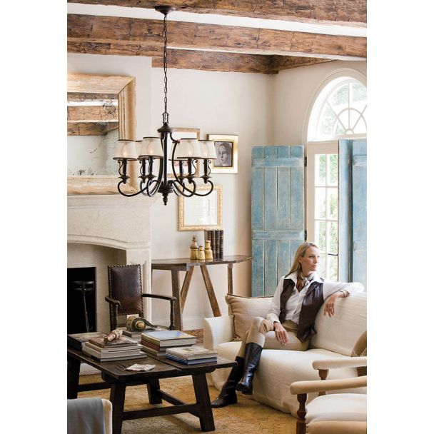 ELSTEAD PLYMOUTH HK/PLYMOUTH6 6Lt Chandelier