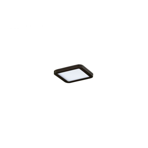 AZZARDO AZ4331 SLIM 22 SQUARE 4000K IP44 BK TECHNICAL DOWNLIGHT BLACK