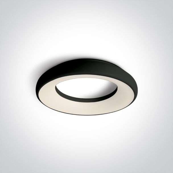 ONE LIGHT 67402/B/W Souvardo czarny plafon LED 3000K 25W IP40
