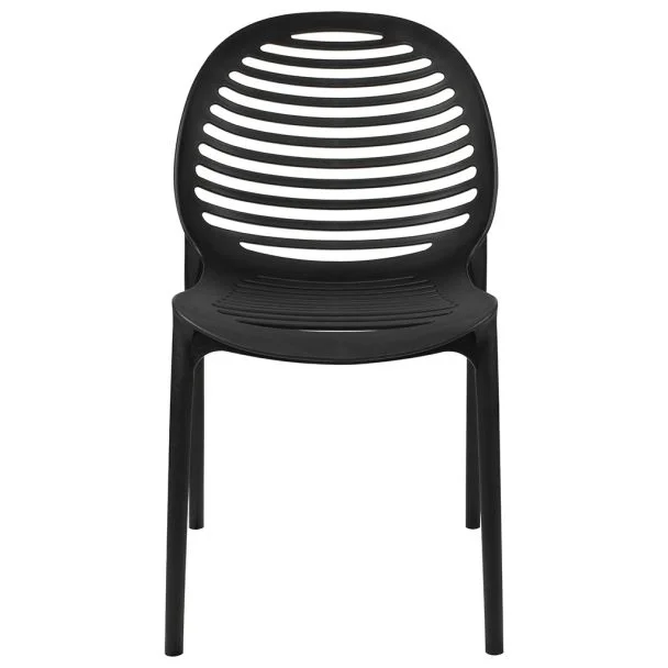 KING HOME KH010100217  Krzesło SUNNY czarne - polipropylen