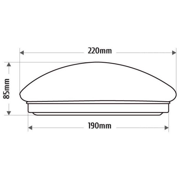 INQ PLC020WW Plafoniera LED VIKA 8W 830 okrągła
