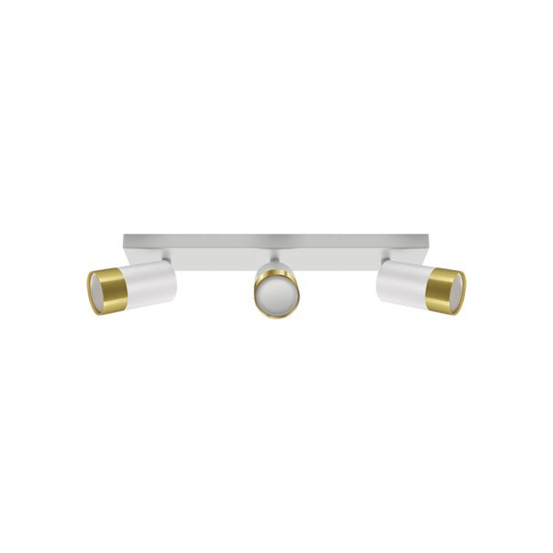 IDEUS 04279 PUZON SPT GU10 3L WHITE/GOLDEN Oprawa ścienno-sufitowa