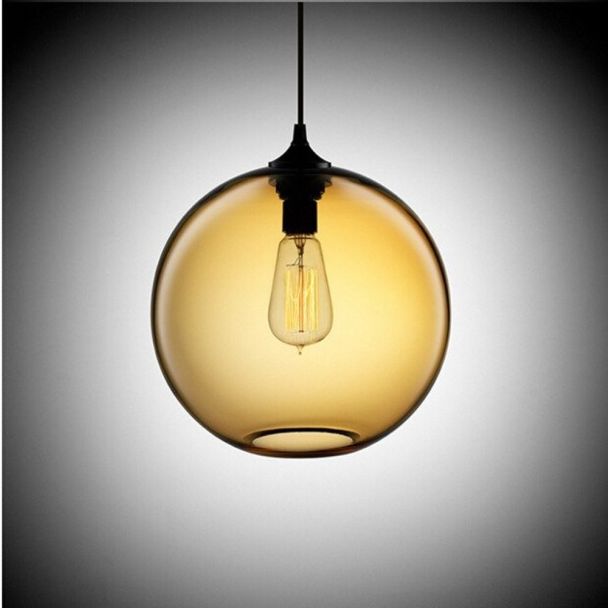 Step into Design ST-5012 amber Lampa wisząca LOVE BOMB bursztynowa 25 cm