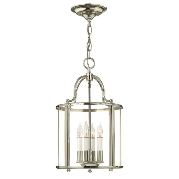 ELSTEAD Gentry HK-GENTRY-P-M-PN 4 Light Medium Pendant - Polished Nickel