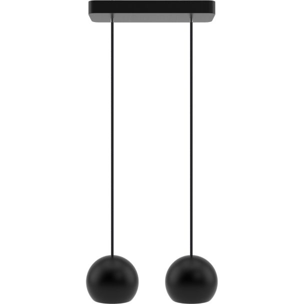HELLUX 8540219 Lampa wisząca czarna Balli Kule 2pł