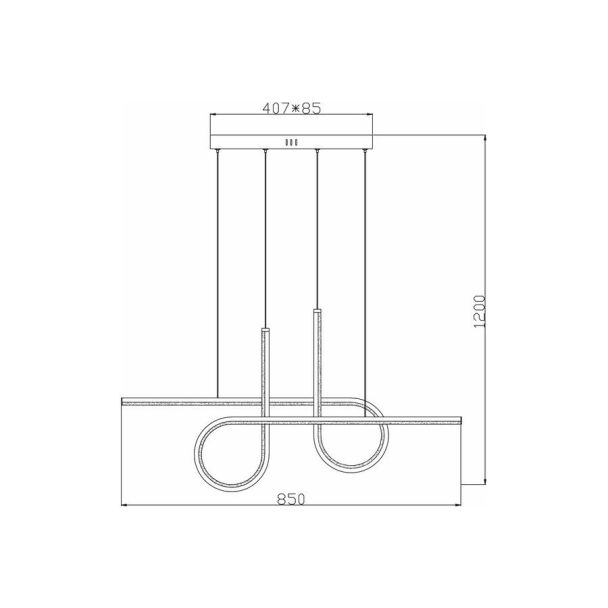 REALITY 343201-30 Barrel lampa wisząca LED