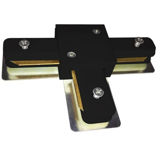 MILAGRO 3921 ŁĄCZNIK LAMPY TRACK LIGHT BLACK TYP T łącznik 1-fazowy