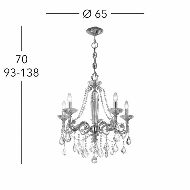 KOLARZ 1299.85.4.SPT CONTARINI CRYSTAL żyrandol