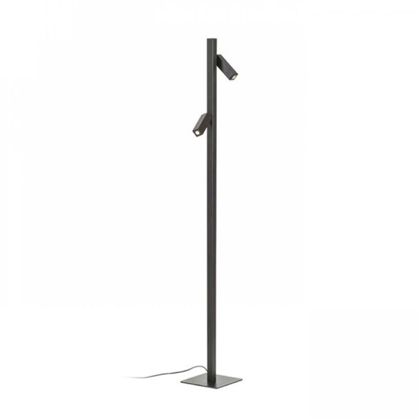 RENDL R12475 FADO podłogowa czarna 230V LED 2x3W 45° 3000K