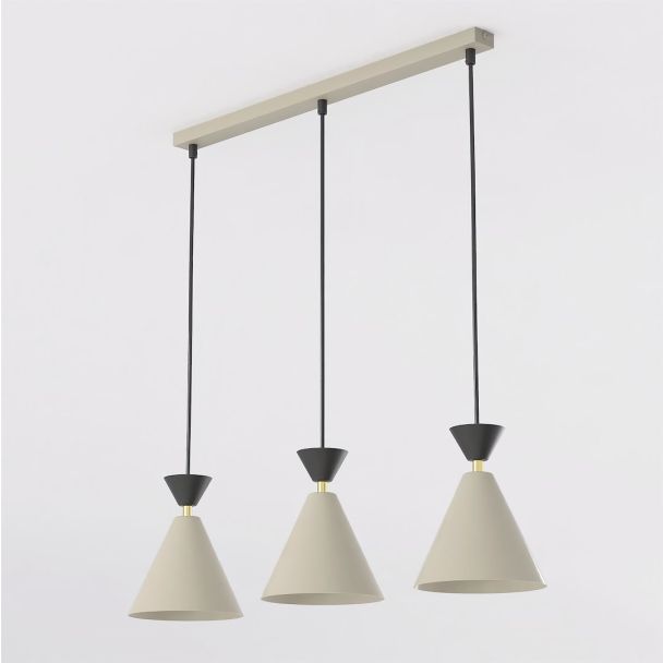 EMIBIG 1741/3 KLEVER 3 MOKKA BLACK Lampa wisząca