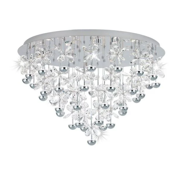 EGLO 39246 LAMPA PIANOPOLI OPRAWA SUFITOWA LED-DL/43 CHROM/KRISTALL PIANOPOLI