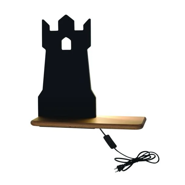 CANDELLUX 21-85030 TOWER LAMPA KINKIET 4W LED 4000K IQ KIDS Z PRZEWODEM Z WŁ. I WTYCZKĄ CZARNY