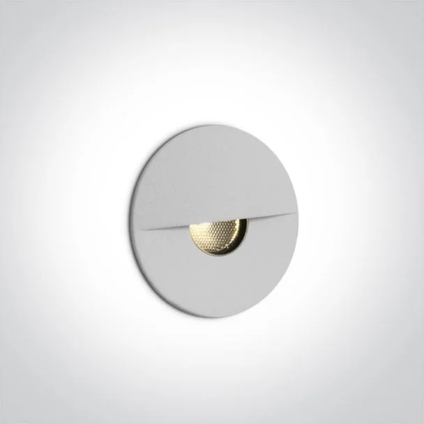 ONE LIGHT 68070/W/W Kavasila biay wpust ścienny LED 3000K 1W 350mA IP65