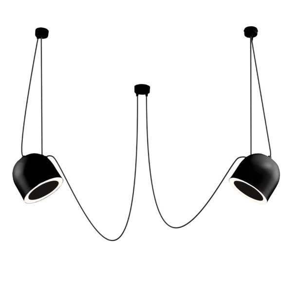 ANTIGO Lampa wisząca DOBO 2 - Czarna 9036