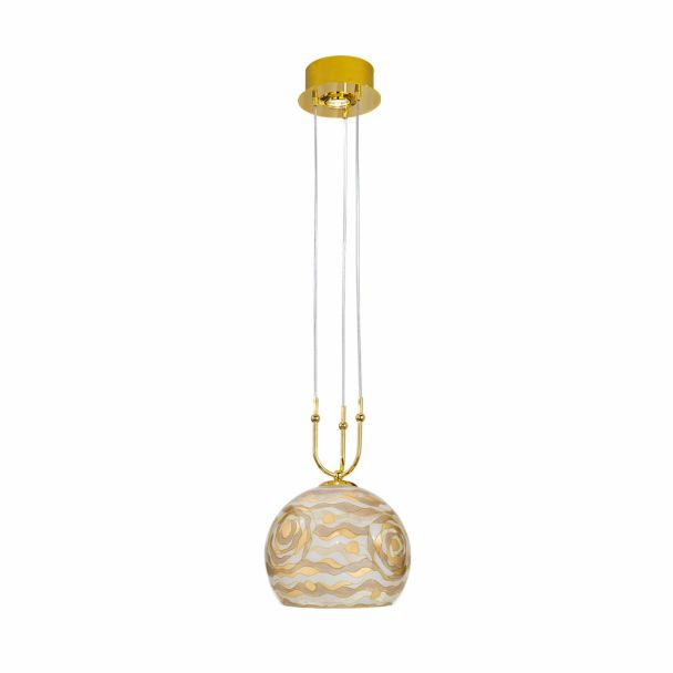 KOLARZ 0392.31+1M.3.AQ.CH LUNA lampa wisząca złoto 24K
