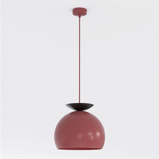 EMIBIG 1755/1 GEO 1 BURGUNDY BLACK Lampa wisząca