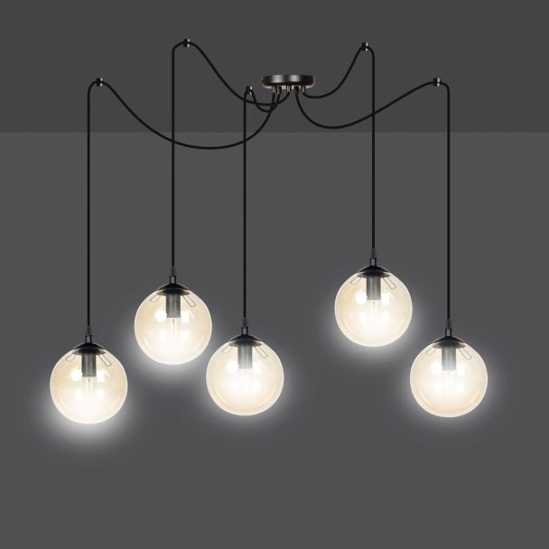 EMIBIG 938/5 LAMPA WISZĄCA GIGI 5 BL MIODOWY