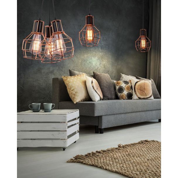 AZZARDO MD50148-1-CO / AZ1659 Carron 1 (copper) Lampa wisząca