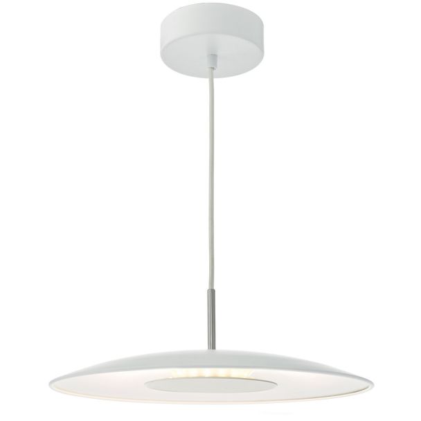 DAR ENO012 ENOCH PENDANT MATT WHITE LED DIM