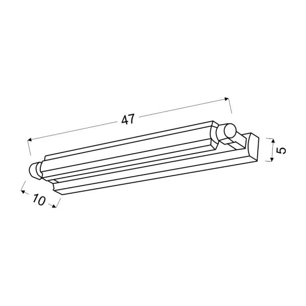 CANDELLUX 20-73402 Lampa kinkiet QUASAR 1 LED 11W 4000K CHROM
