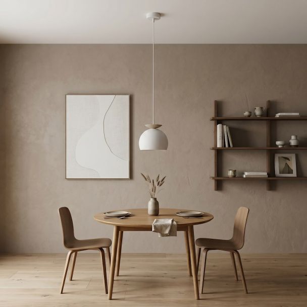 EMIBIG 1757/1 GEO 1 WHITE MOKKA Lampa wisząca